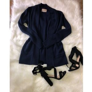 Blue cardigan with pockets!